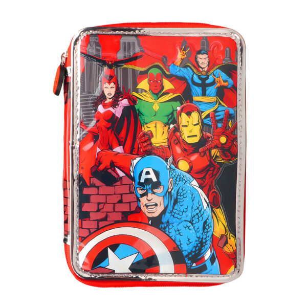 Cartuchera PVC Avenger 2 Pisos Incluye Utiles