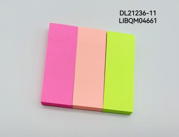 STICK NOTAS FLUO 76*76MM 3P DL21236-11-360