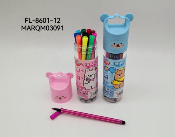 MARCADOR FIBRA 12COLORES FL-8601-12-192