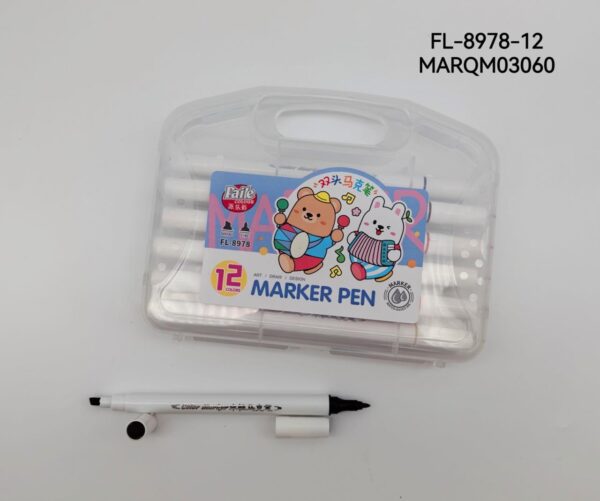 MARCADORES DOBLE PUNTA 12COLORES FL-8978-12-144