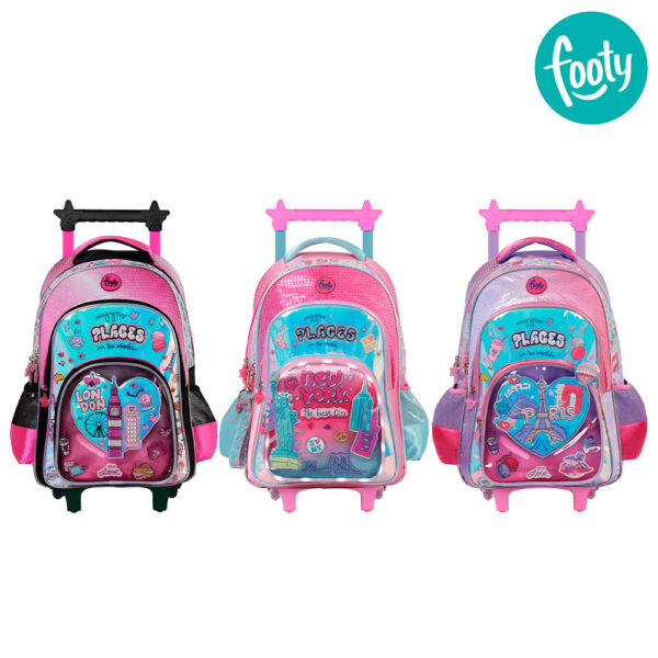 MOCHILA CARRO 18"  CON LED  I LOVE