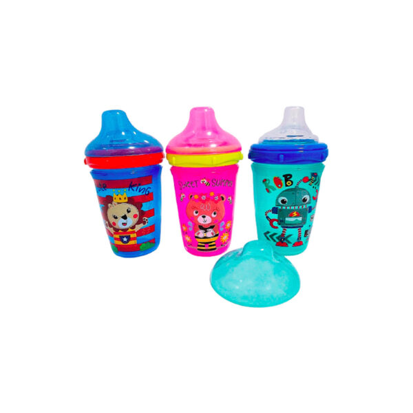 Vaso 230ml Con Tapa Boquilla De Silicona