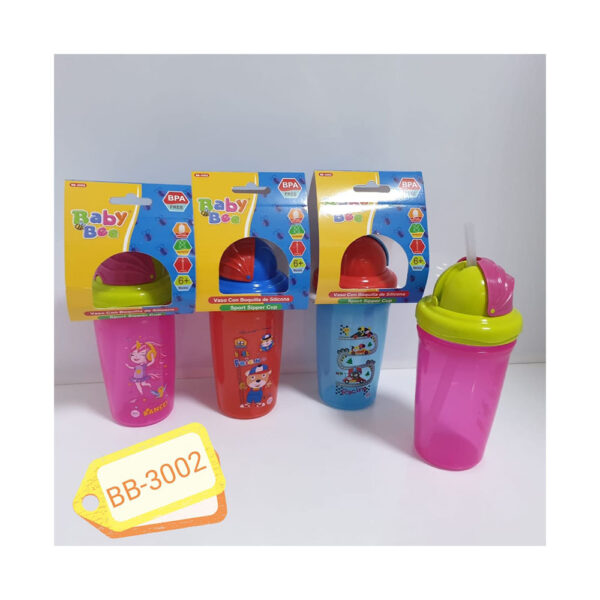 Vaso De 330 Ml Con Tapa Rebatible