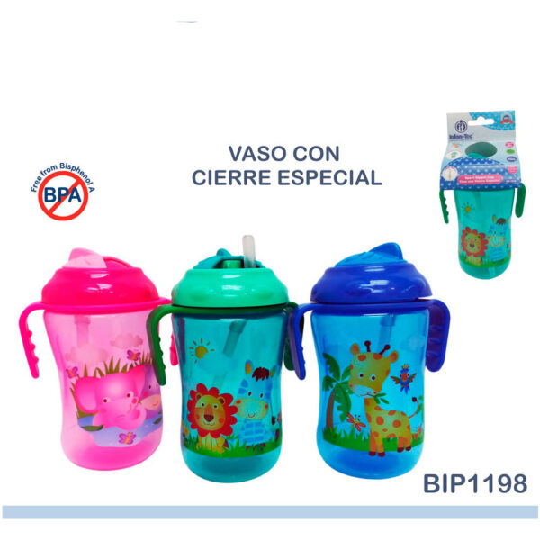 Vaso entrenador con asas