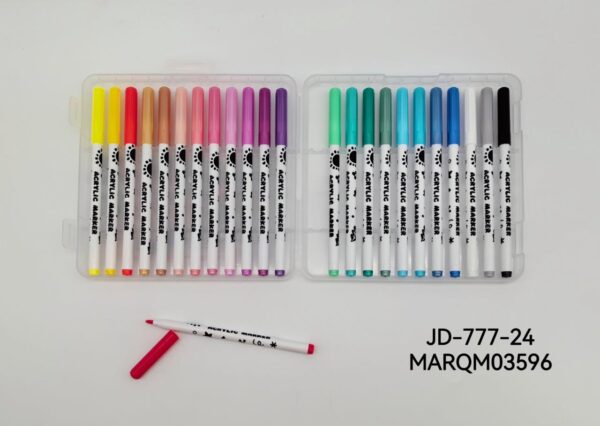 MARCADORES ACRILICO 24COLORES JD-777-24-72