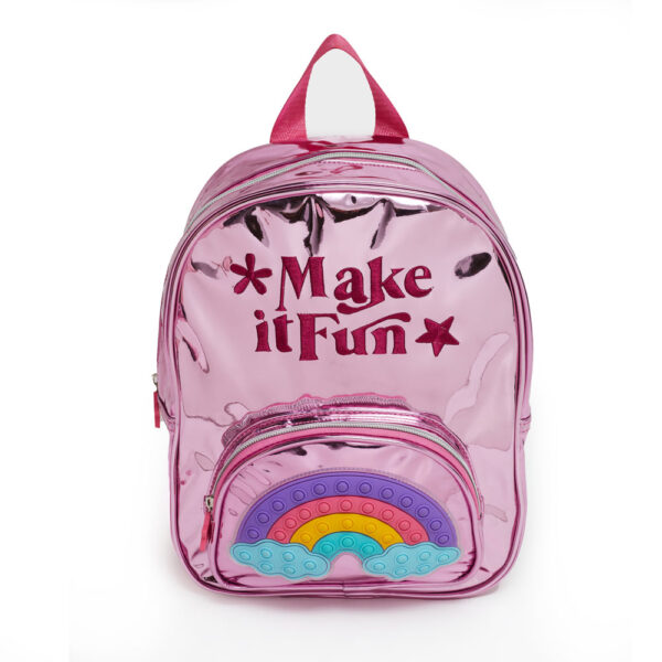Mochila De 12 Pulg Material Metalizado