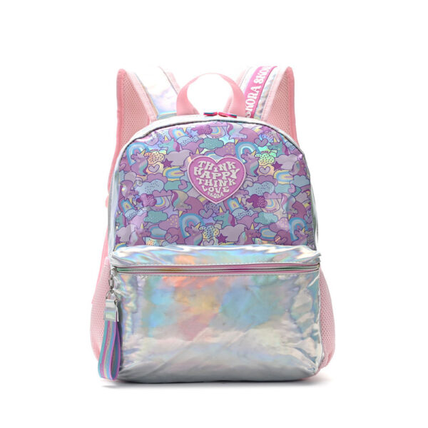 Mochila Think Happy Prints Unicornios Holograma 18"