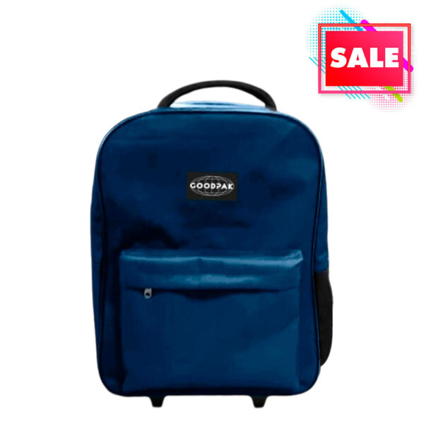 Mochila Goodpak Con Carro Rueda Doble Azul Marino 17"