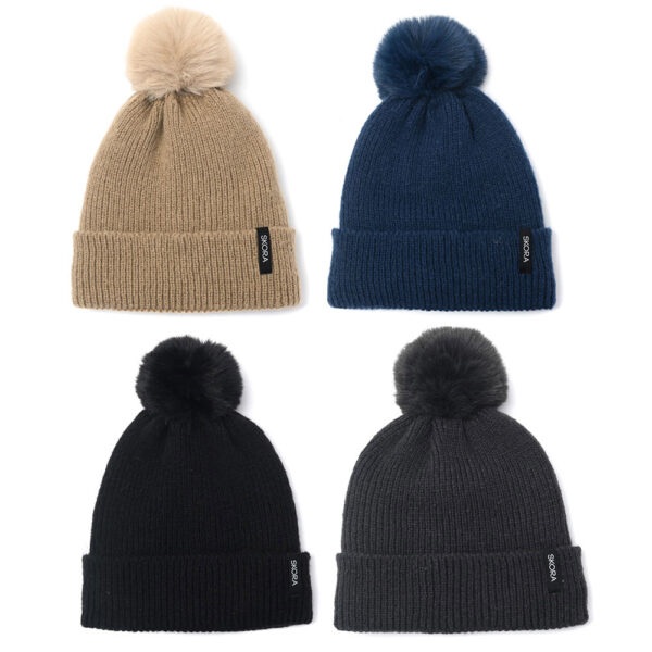 Gorro Mujer Con Pompon Interior Piel