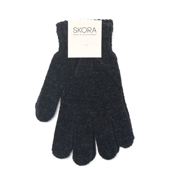 Guante Mujer Chenille Liso 22 Cm