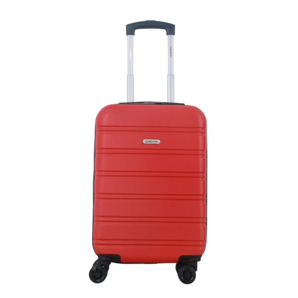 Valija Hard Check In Rojo 20" Expandible 4 Ruedas Dobles