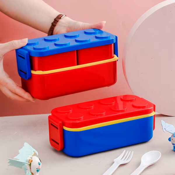 Lunch Box Plastico Ladrillo 19.5 x 9x12 Cm