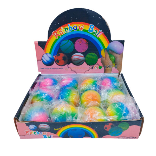 Squeeze Ball Rainbow 6 Cm