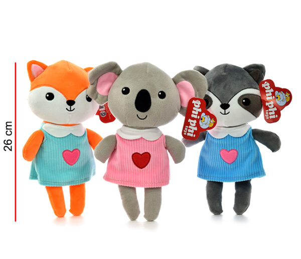 ANIMALES VESTIDOS 26CM