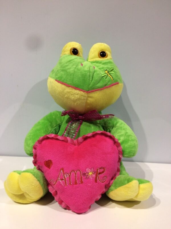 Rana con corazón 30cm