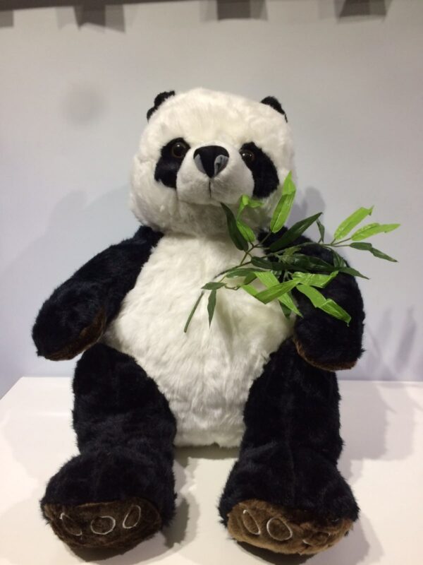 Oso panda con ramo 50cm