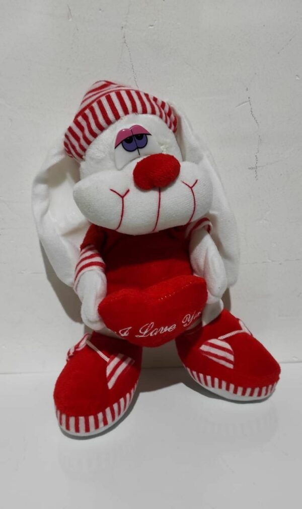 Conejo paton con corazón 19cm