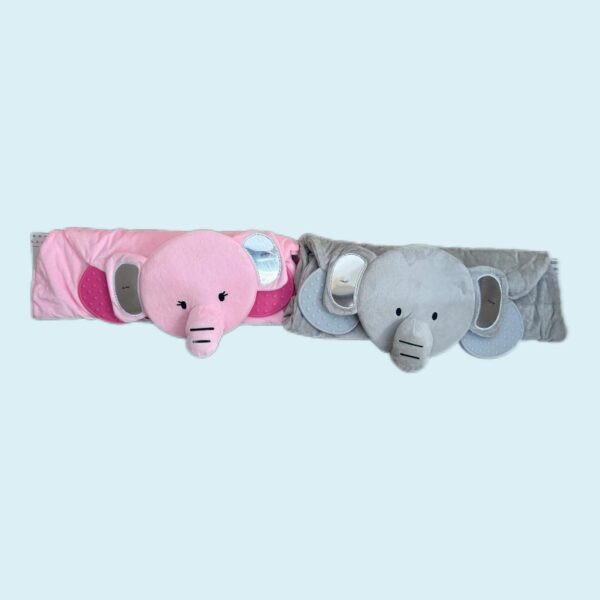 MANTA DE BEBE HERMOSA ROSA Y GRIS - Imagen 3