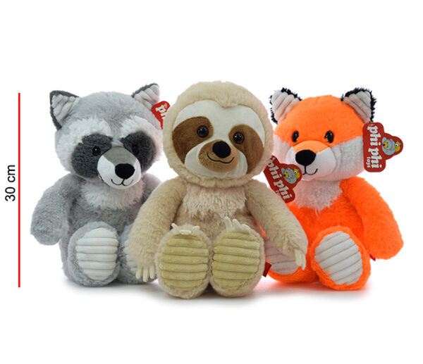 PEREZOSO MAPACHE Y ZORRO 30CM