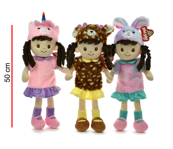 MUÑECA CON DISFRAZ 50CM