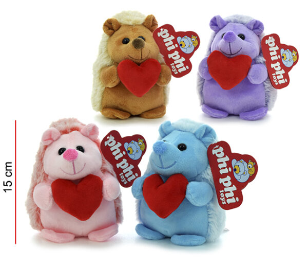 PUERCOESPIN CON CORAZON 15CM