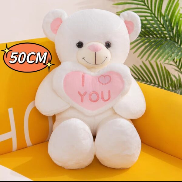 Oso con corazón Blanco