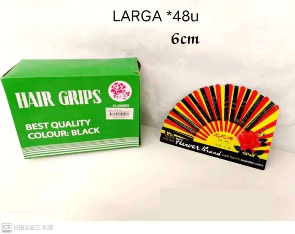 CLIP DE CABELLO 6CMX42U HAIR GRIPS GRANDE