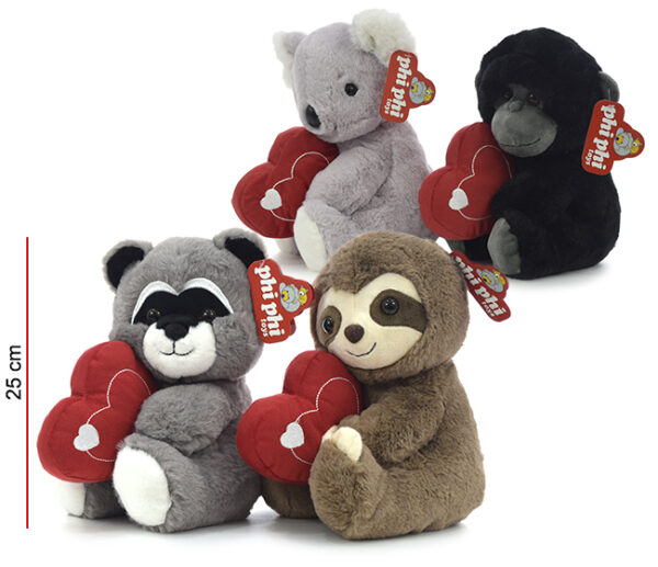 ANIMALES CON CORAZON 25CM