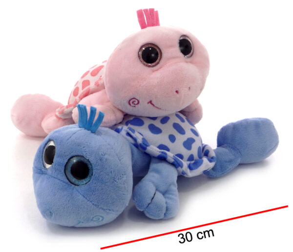 TORTUGA DE COLORES CON OJOS GRANDES 30CM