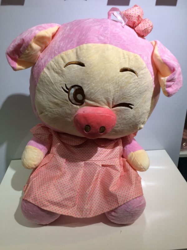 Chancho con vestido 2 colores 60cm