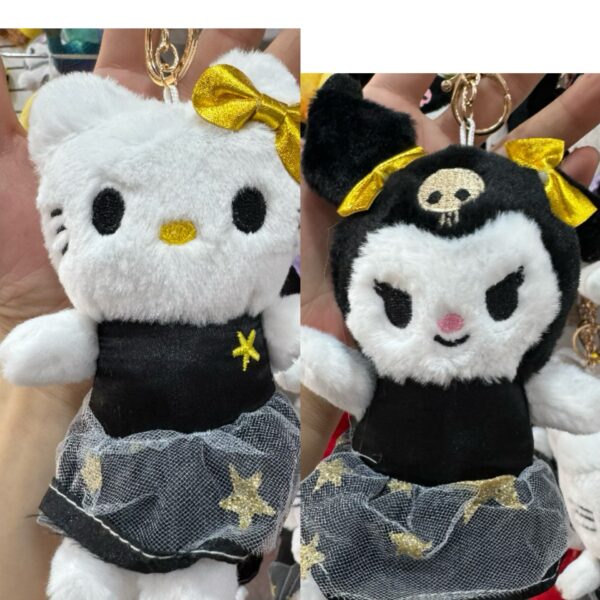 Llavero peluche kt/kuromi negro