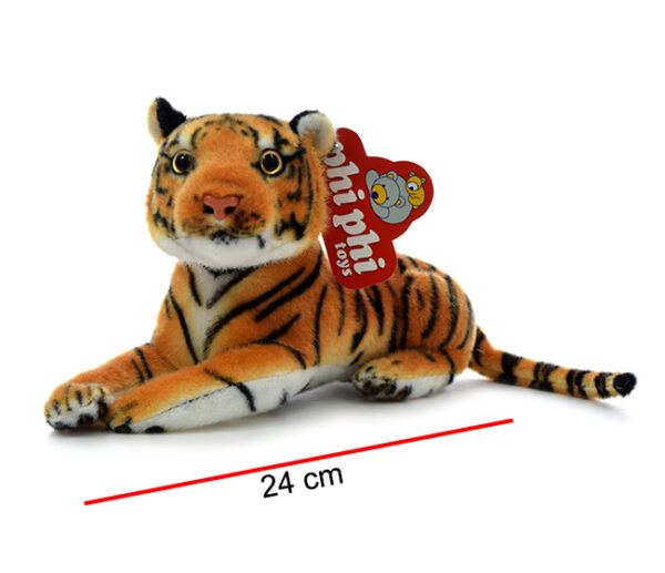 TIGRE MARRON ECHADO 24CM