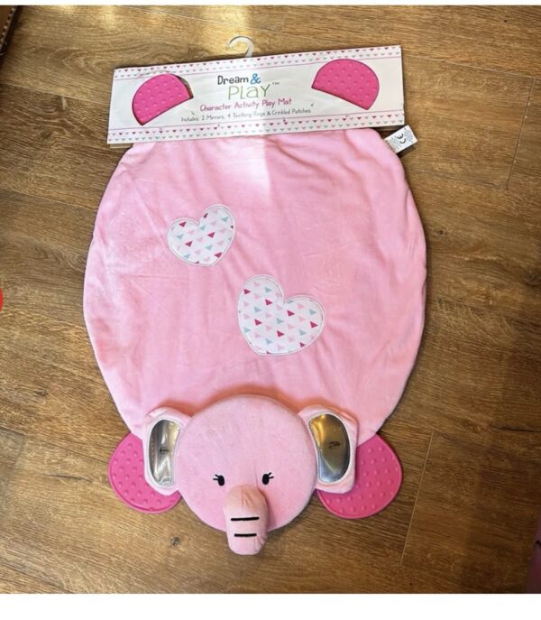 MANTA DE BEBE HERMOSA ROSA Y GRIS - Imagen 2