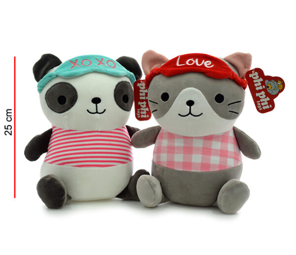 VACA PANDA Y GATO CANCHEROS 25CM