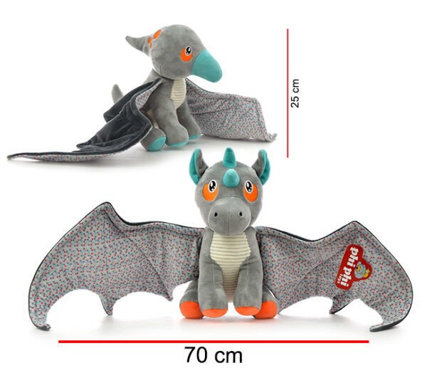 MURCIELAGO Y DRAGON CON ALAS EXTENDIDAS 25CM