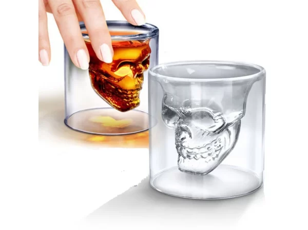 SHOT VASO DE VIDRIO DISEÑO CALAVERA