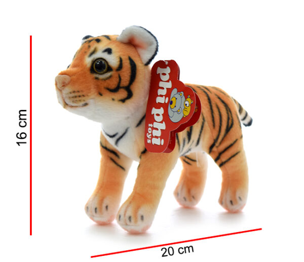 TIGRE MARRON PARADO 20CM