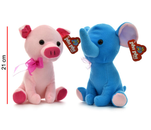 ELEFANTE MONO Y CHANCHO 21CM