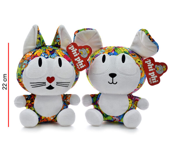 PERRO Y GATO SENTADO 22CM