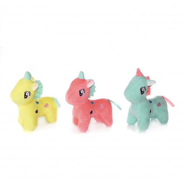 UNICORNIO 3 COLORES 19 CM -