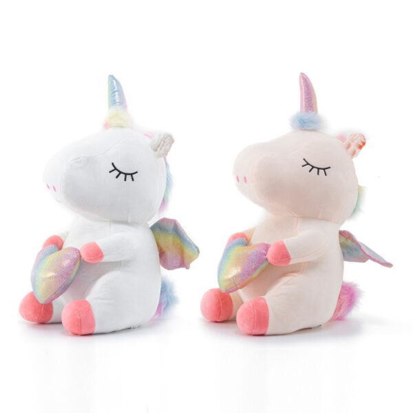 UNICORNIO SPANDEX CON CORAZÓN 2 MODELOS 18 CM -
