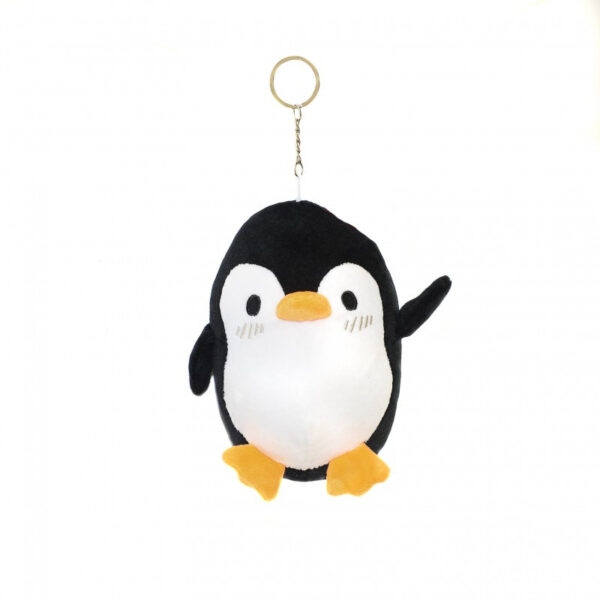 LLAVERO PINGÜINO NEGRO 14 CM -
