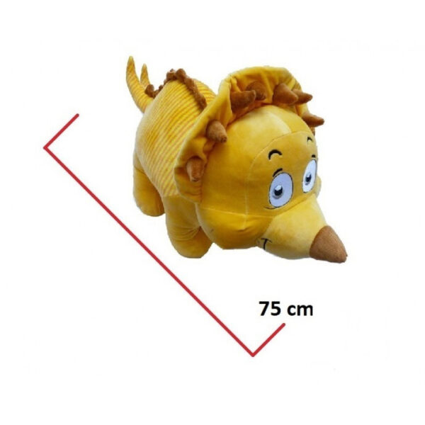 DINO AMARILLO C/CUERNITOS 75CM