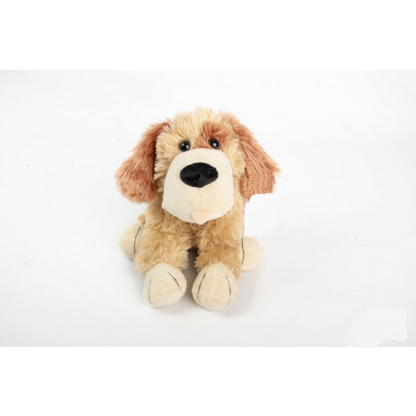 PERRO COLOR BEIGE SENTADO 23 CM