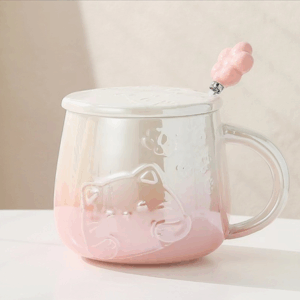MT09329 TAZA CERAMICA PERLA GATO