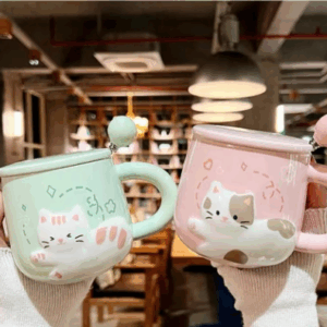 MT09333 TAZA CERAMICA GATO