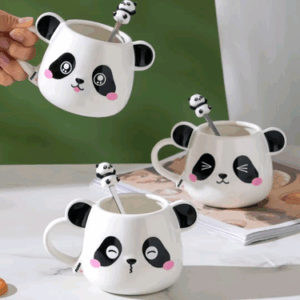 MT09492 TAZA CERAMICA FORMA DE PANDA