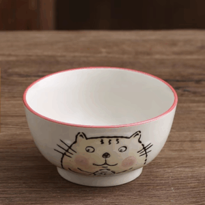 BOWL CERAMICA 4.5" GATO Y PEZ