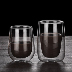 VASO VIDRIO DOBLE FORMA GOTA 350ML