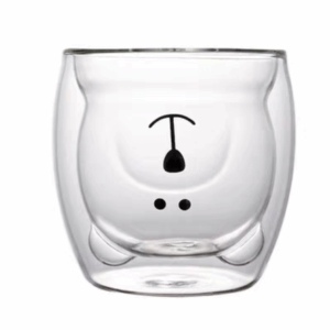 VASO VIDRIO DOBLE OSO 250 ML